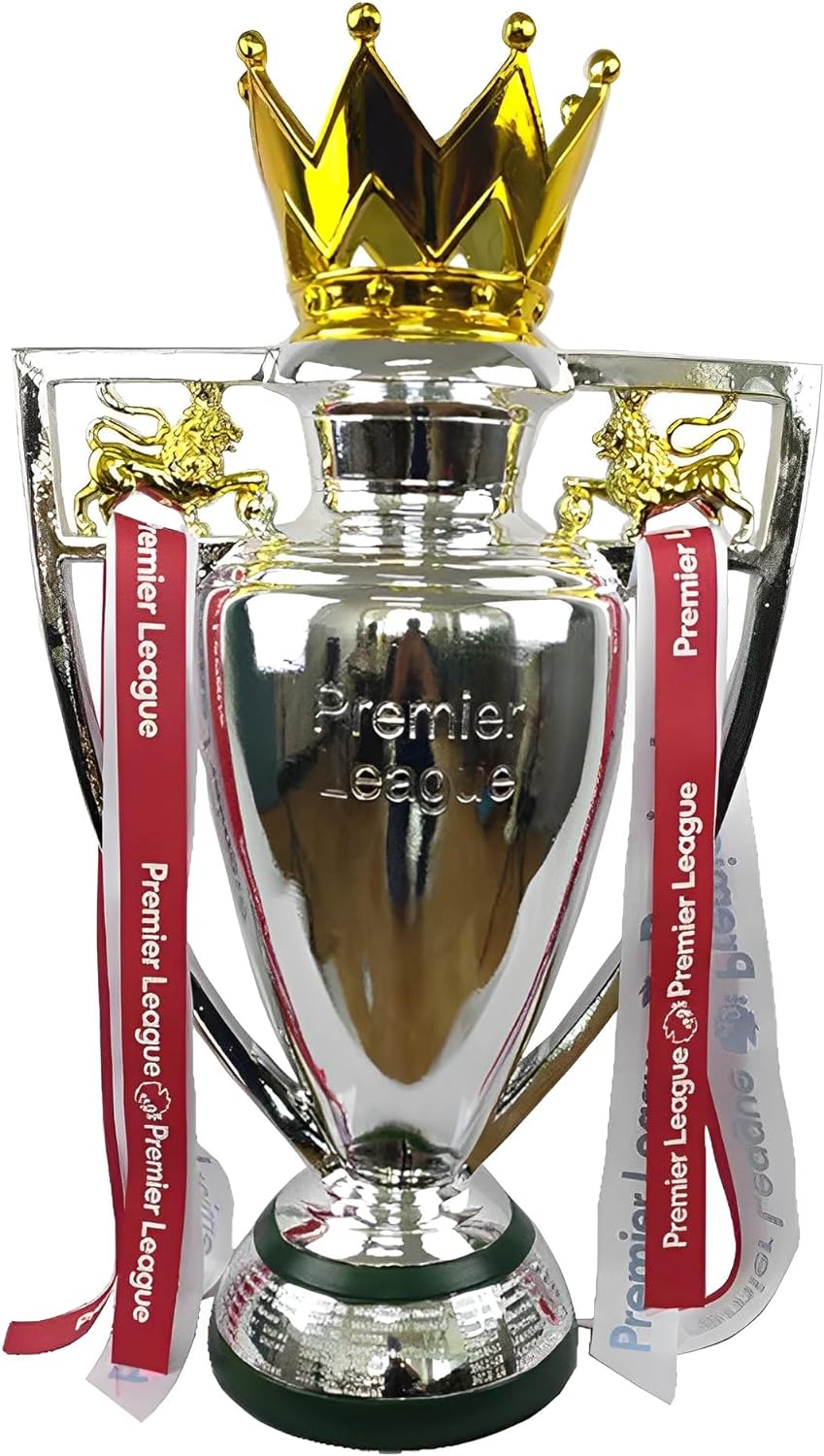 WOLWES Premiership Football Trophy Winner Trophies Replica Office Home Ornaments,16cm