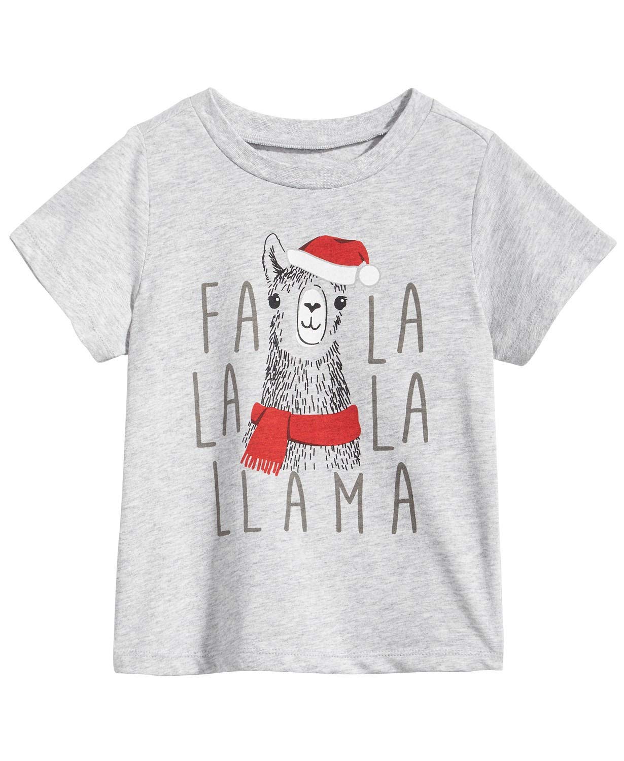 First Impressions Toddler Boys Llama-Print T-Shirt, 12 Month - Grey