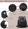VASCHY Women Backpack, Fashion Anti Theft Backpack Purse Faux Leather Daypack 3 Ways to Carry Shoulder Bag Rucksack for Ladies School Bag with Vintage Weave