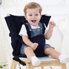 XICEN Easy Seat Portable Travel High Chair Safety Washable Cloth Harness for Infant Toddler Feeding with Adjustable Straps Shoulder Belt (Blue)