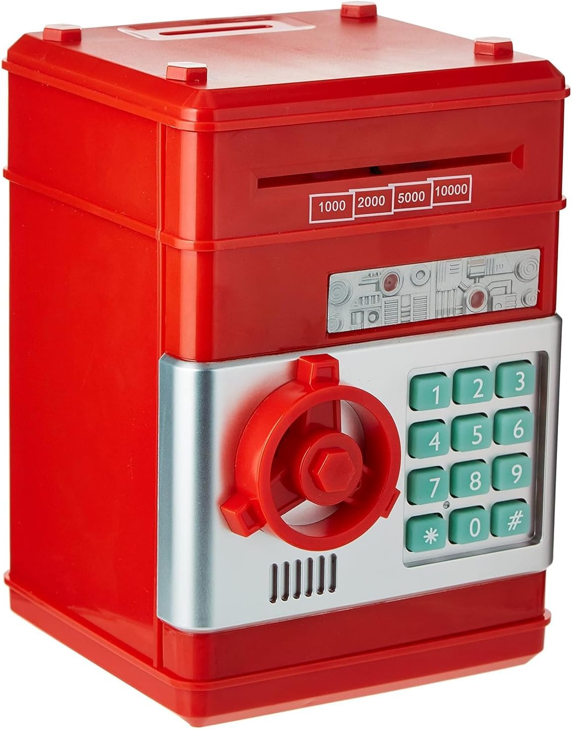 ECVV Kids Mini Electronic Money Bank Coin Cash Saving Box,RED, One Size