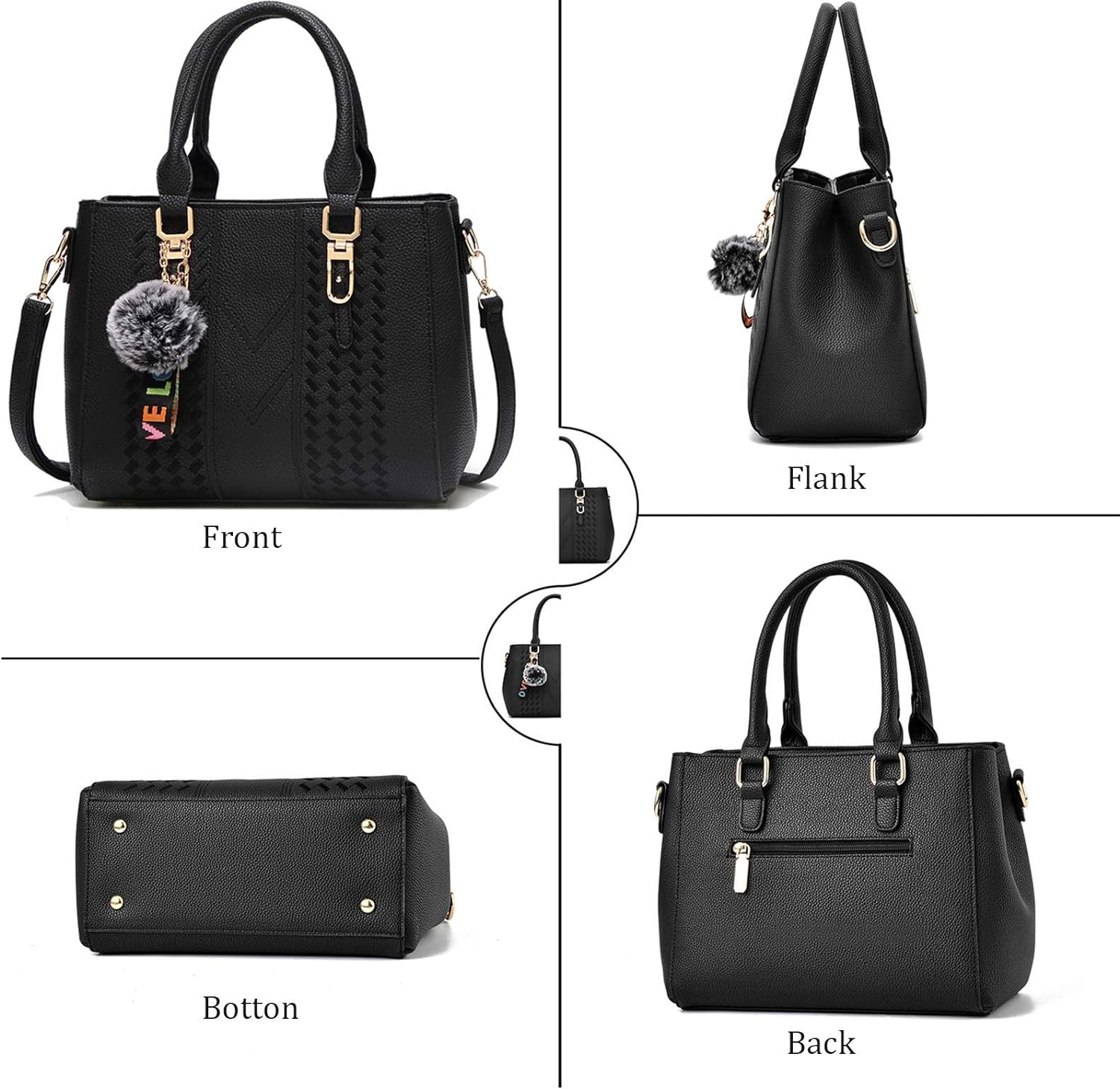 YNIQUE Satchel Purses and Handbags for Women Shoulder Tote Bags