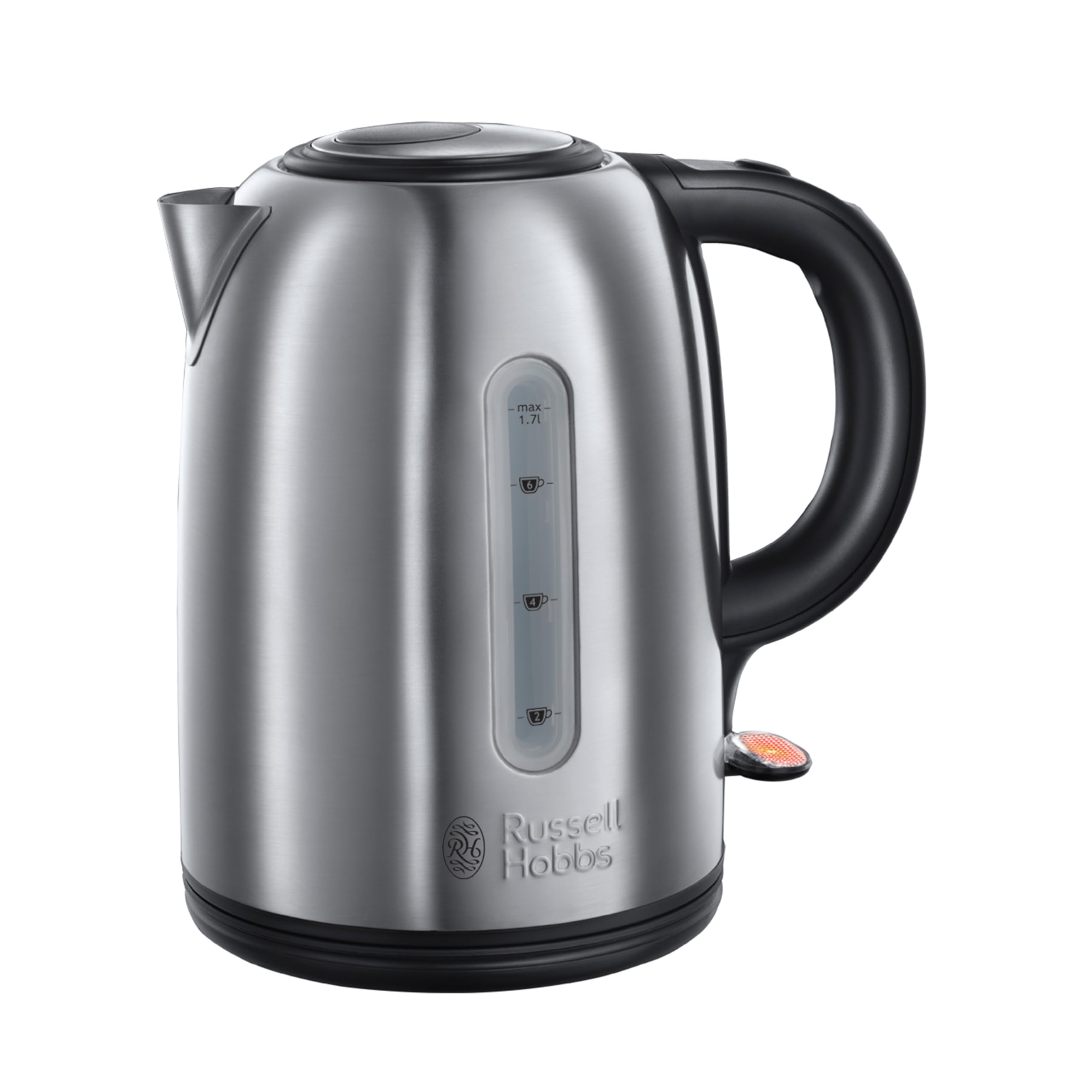 RUSsell Hobbs Snowdon Stainless Steel Electric Kettle For Home & Office 1.7L, 3000W 20441, 2 Years Warranty, 1 - Pack