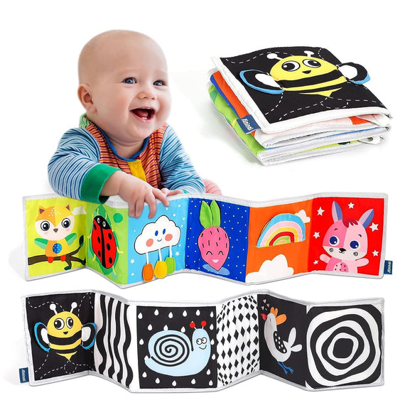 Baby toys 0-6-12 months boy girl gifts,infant tummy time toys 0-3-6 months, black and white high contrast soft baby books for 0-6 months, montessori senory toys for babies 6-12 months newborn toys