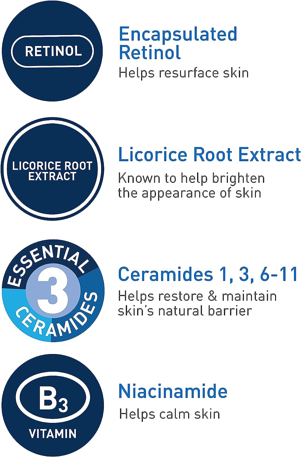 CeraVe Retinol Serum for Post-Acne Marks and Skin Texture | Pore Refining, Resurfacing, Brightening Facial Serum with Retinol | 1 Oz