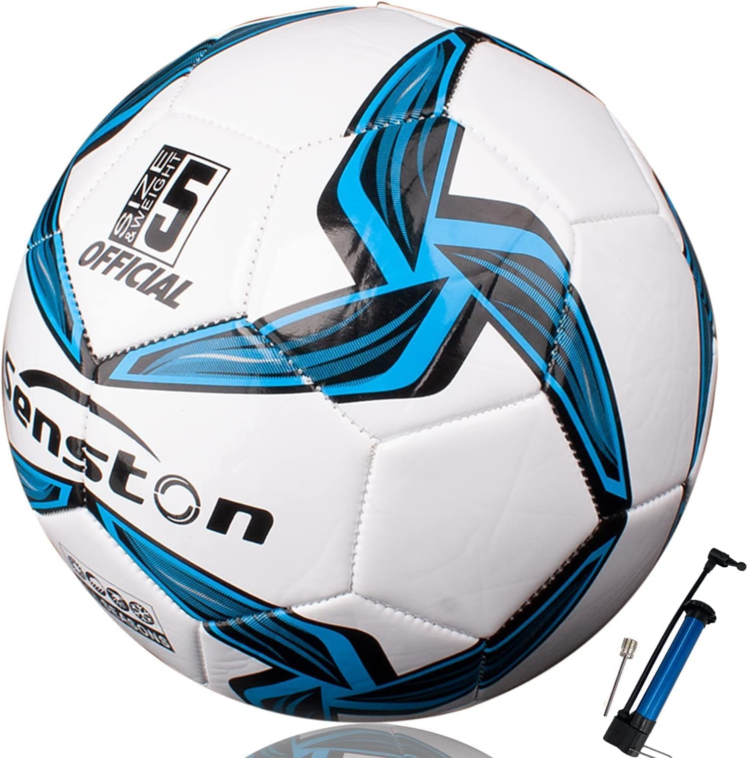 Senston Performance Soccer Ball Training Size 5 Soccer Balls for Youth Children with Pump