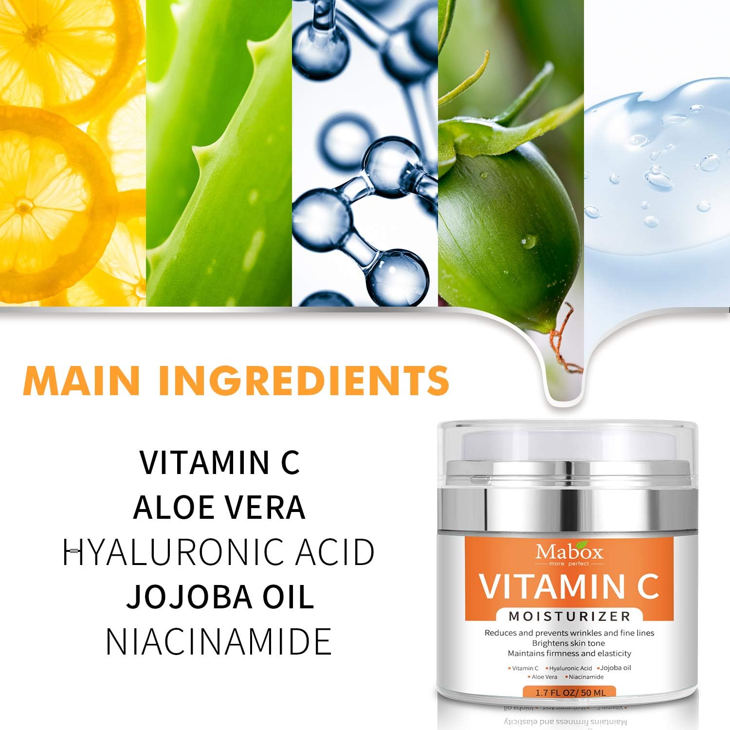 Goreem Vitamin C Moisturizer Anti Aging & Wrinkle Cream for Moisturizing Face & Body for Men & Women