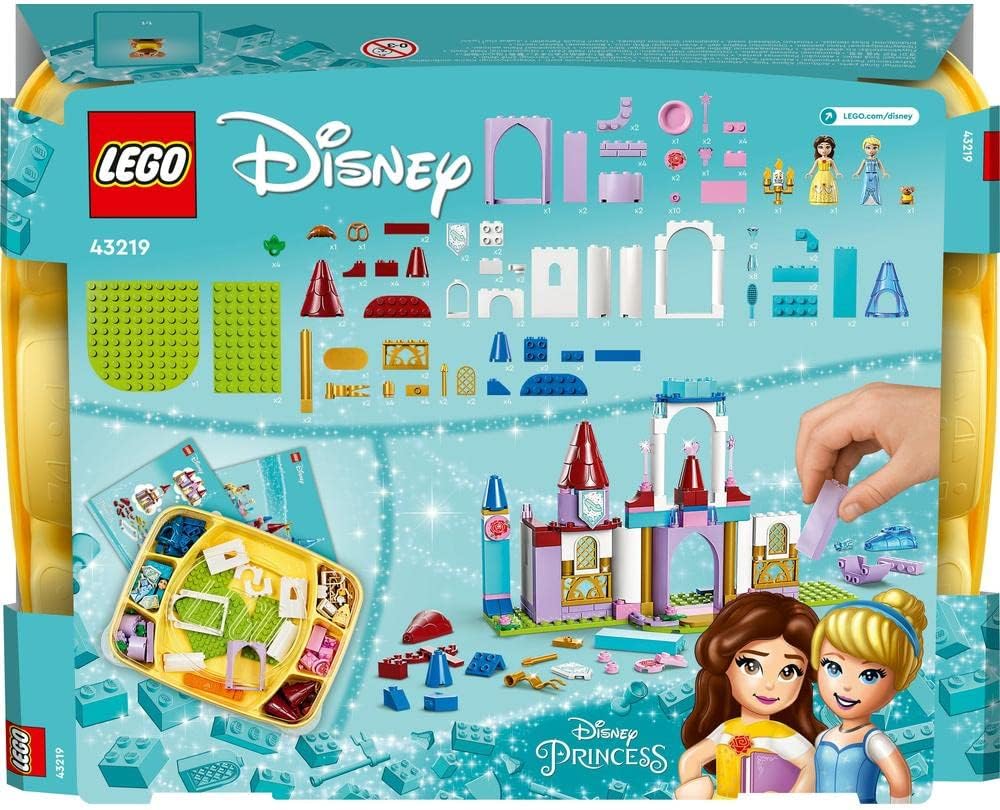 LEGO Disney Princess Creative Castles, Building Block Toy for Boys and Girls, Age 5+ 43219 (140 Pieces)