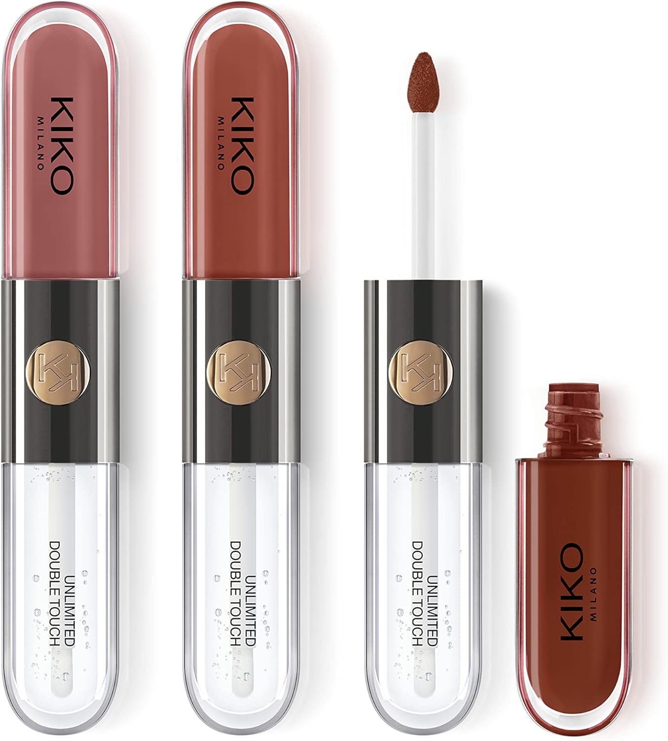 KIKO Milano Unlimited Double Touch Lipstick Kit | Lip Kit Containing 3 Two-Step Liquid Lipsticks