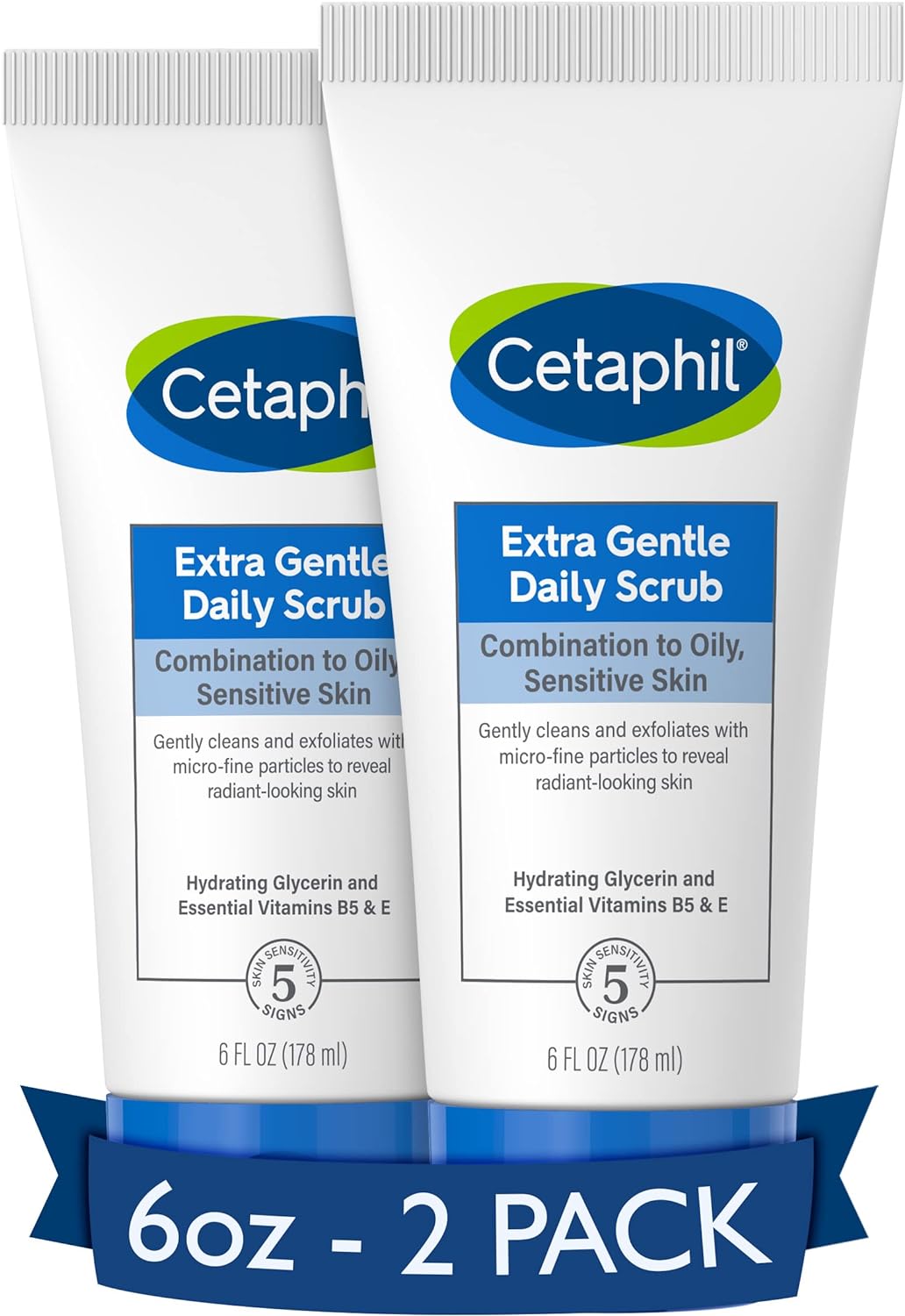 Face Wash by CETAPHIL, Daily Facial Cleanser for Sensitive, Combination to Oily Skin