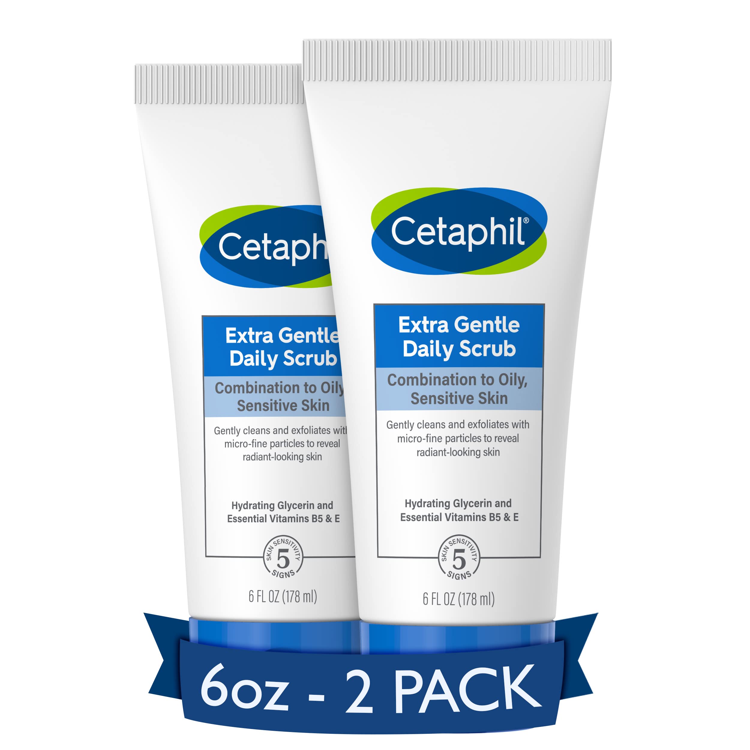 Face Wash by CETAPHIL, Daily Facial Cleanser for Sensitive, Combination to Oily Skin