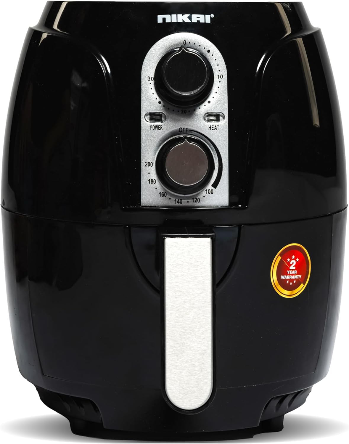 Nikai 3 Liter Air Fryer |1100-1300W|50/60Hz|Black Model No NAF2501M, min 2 yrs warranty