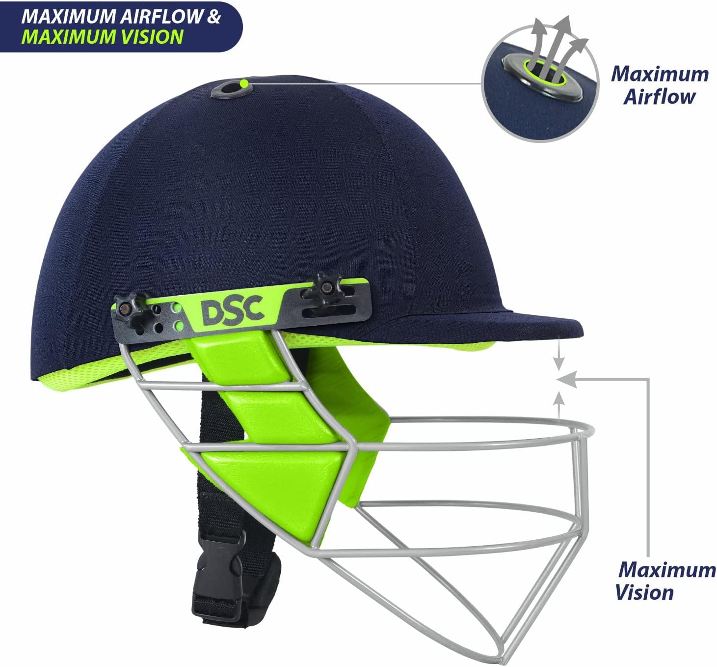 DSC Cricket Helmet Vizor (X-Smal) (Navy)