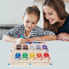 Montessori Toys, Magnetic Color and Number Maze Toys, Wooden Puzzle Activity Board, Toddler Fine Motor Skills Toy, Learning Toys for Boys Girls 3 4 5 Years Old