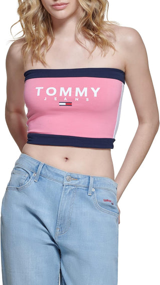 Tommy Hilfiger womens Tommy Jeans Women's Fuse Logo Bandeau Bandeau