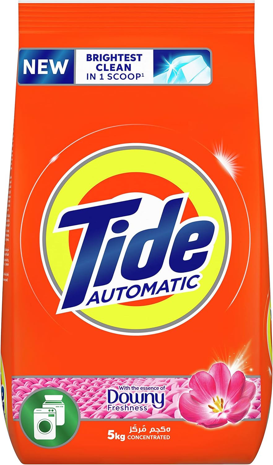 Tide Automatic Powder Detergent, With The Essence Of Downy Freshness, 5 kg