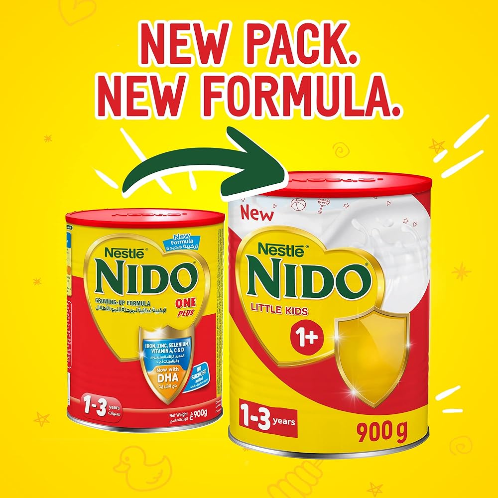 Nestle Nido One Plus Little Kids Stage 3, From 1 to 3 years, 900g