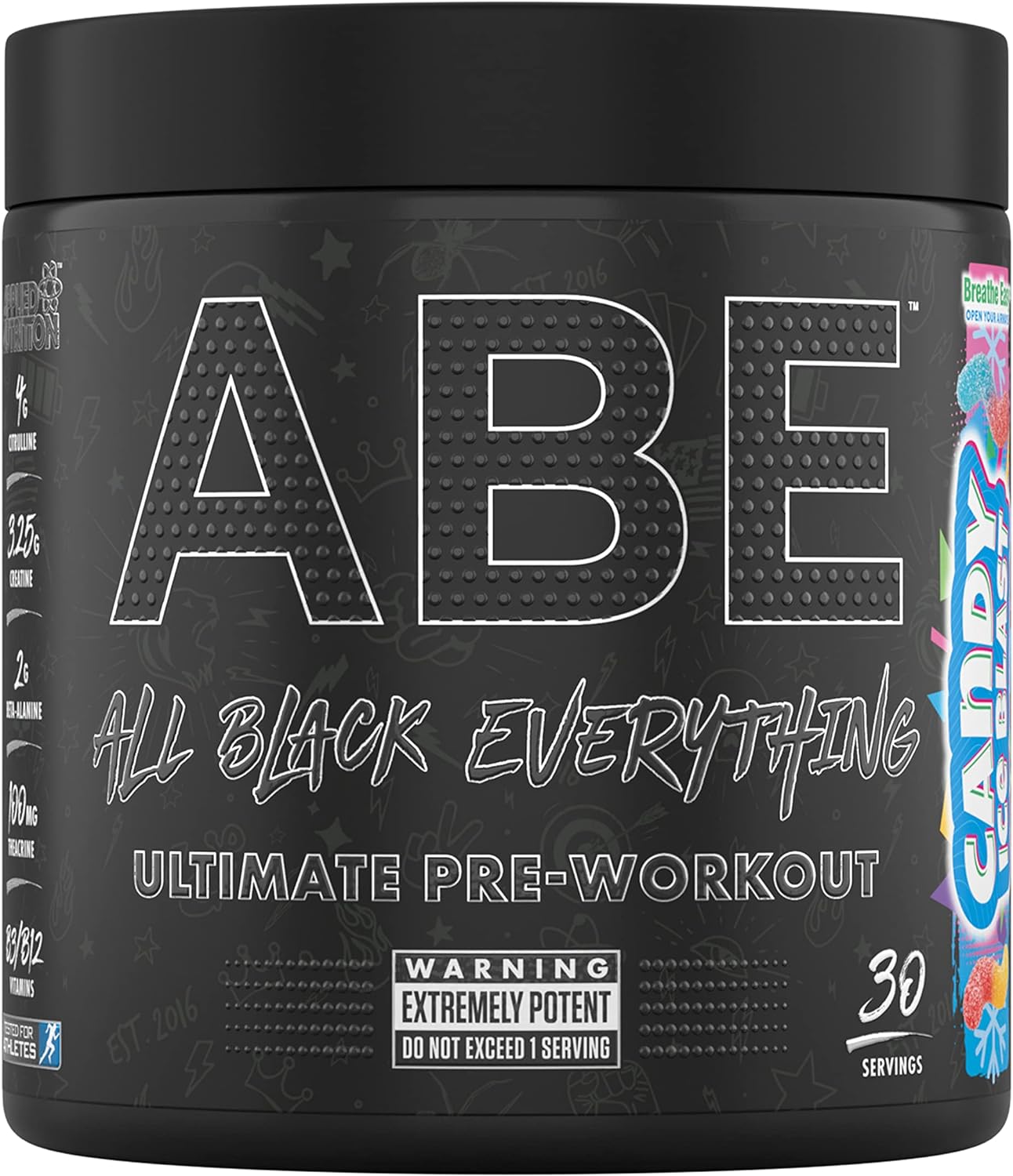 Applied Nutrition Abe Ultimate Pre-Workout Candy Ice Blast, 315 G - Pack May Vary