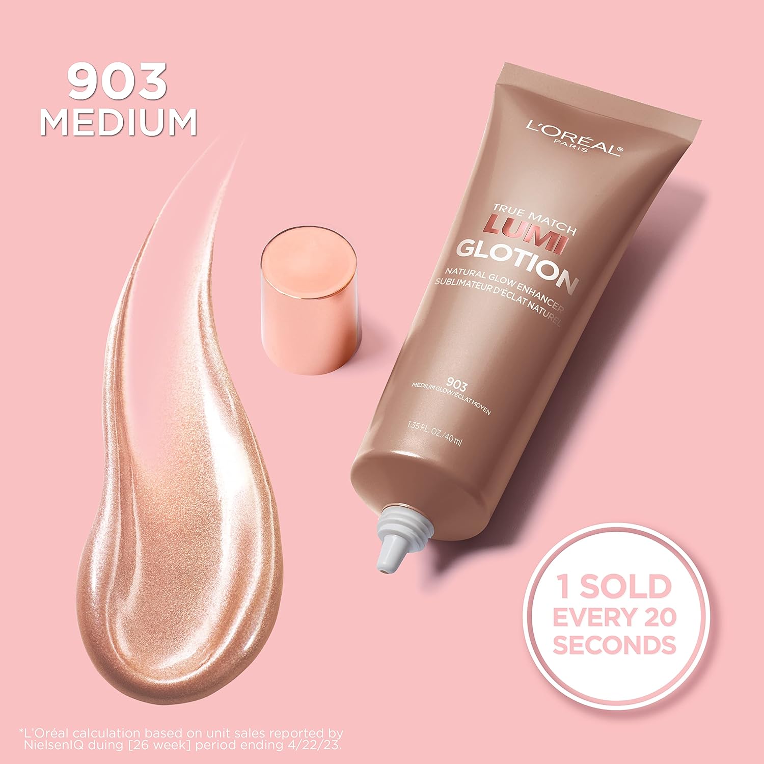 L’Oréal Paris Makeup True Match Lumi Glotion, Natural Glow Enhancer, Illuminator Highlighter Skin Tint, for an All Day Radiant Glow