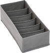 Basics Dresser Drawer Storage Organizer for Undergarments, Set of 4 - Gray