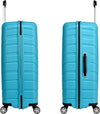 Eminent Suitcase Hard Shell Luggage Lightweight Polypropylene Quiet Double Wheels TSA Lock B0011 (Checked Luggage 24-Inch, Dark Blue)