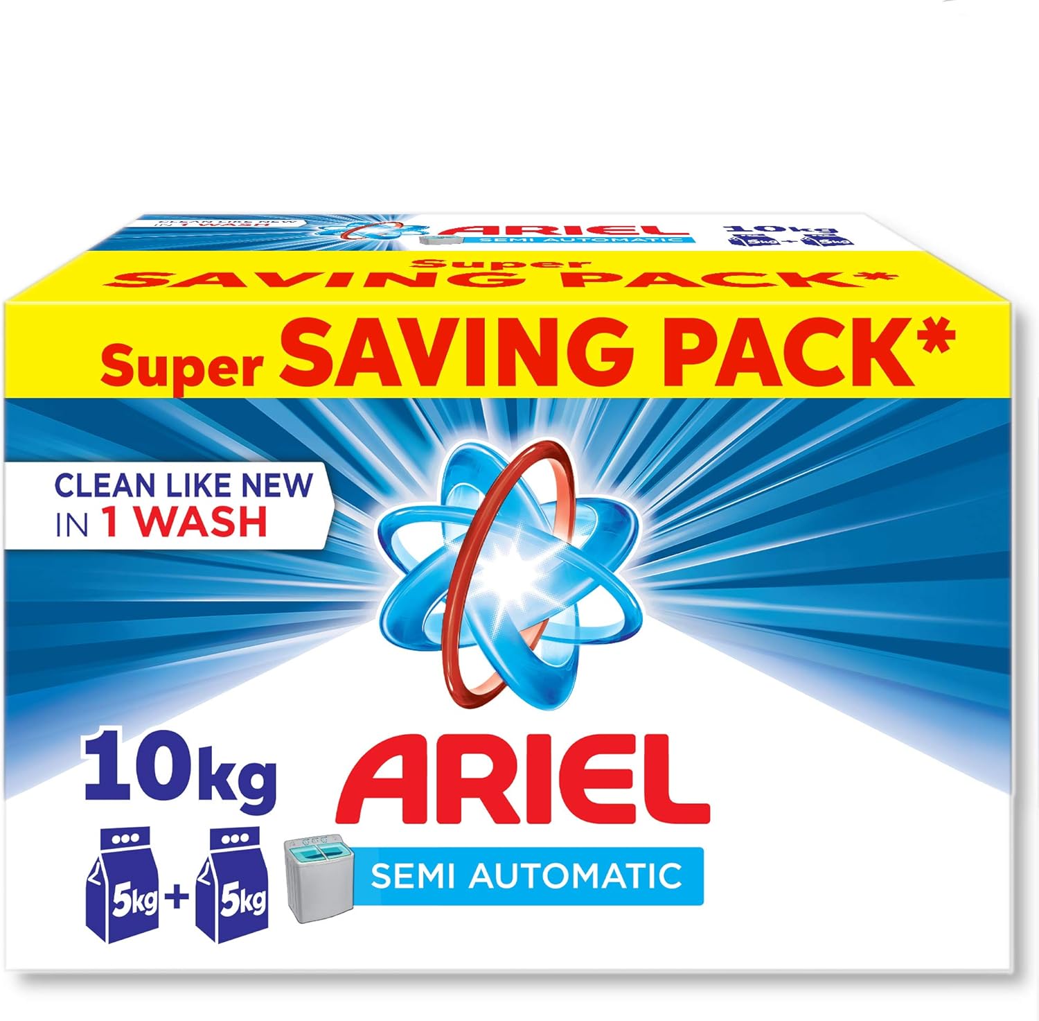 Ariel Laundry Powder Detergent Original Scent (Semi Automatic), 10 kg