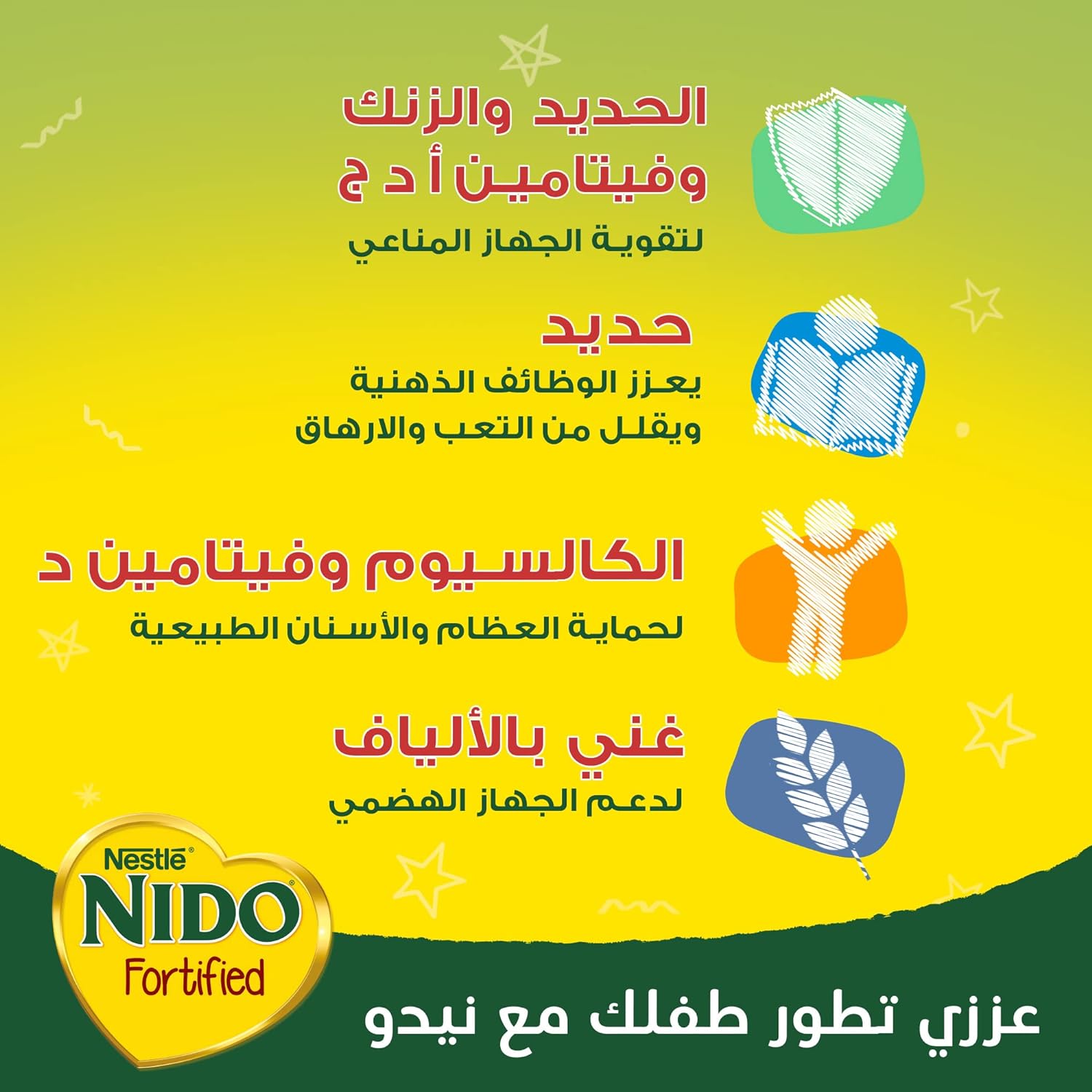 NIDO FULL CREAM MILK POWDER POUCH, 2250 G