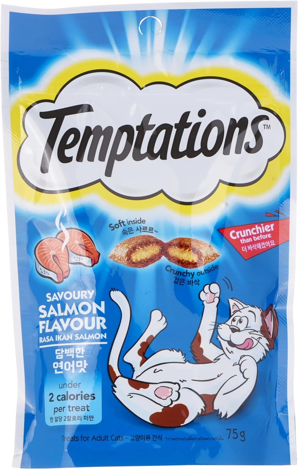 Temptations Savory Salmon Cat Treats 75g