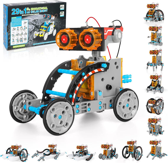 Ufanore STEM Projects Solar Robot Toy Kit for Kids, 29-in-1 Science Kits Gifts for Teens Ages 8-16, Educational DIY Building Experiment Toy Birthday Set for Boys Girls