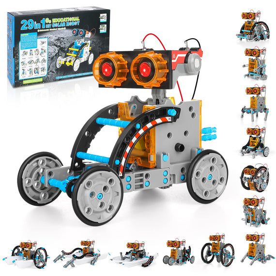 Ufanore STEM Projects Solar Robot Toy Kit for Kids, 29-in-1 Science Kits Gifts for Teens Ages 8-16, Educational DIY Building Experiment Toy Birthday Set for Boys Girls