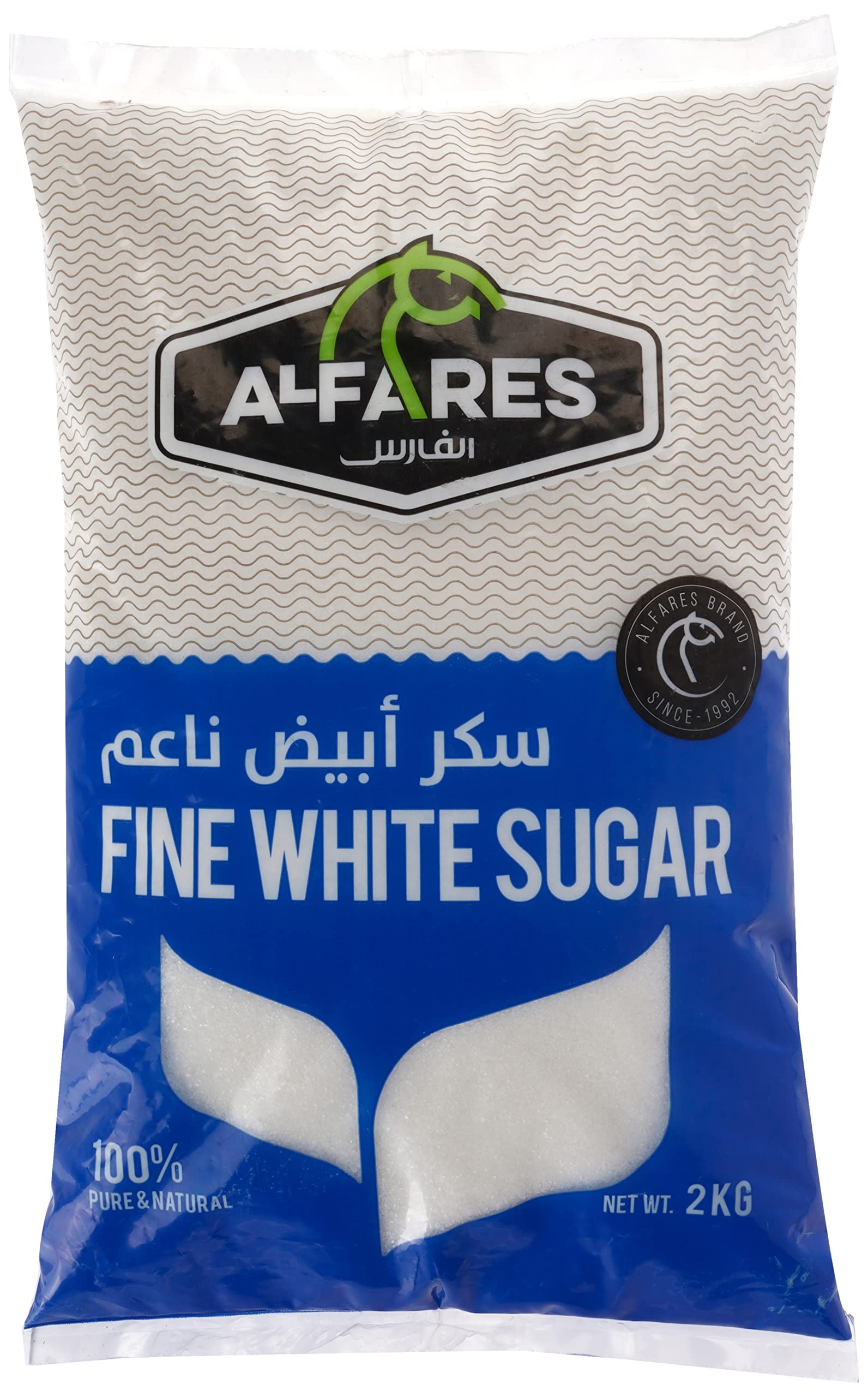 Al Fares Sugar, 2Kg - Pack Of 1