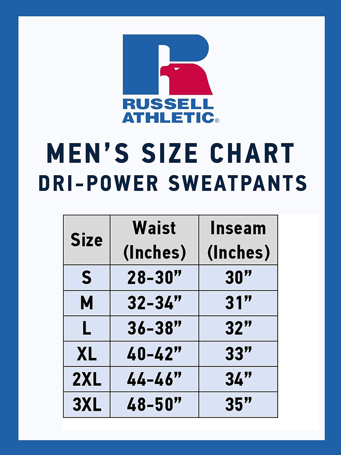 Russell Athletic Men's Dri-Power Open Bottom Sweatpants with Pockets, Navy