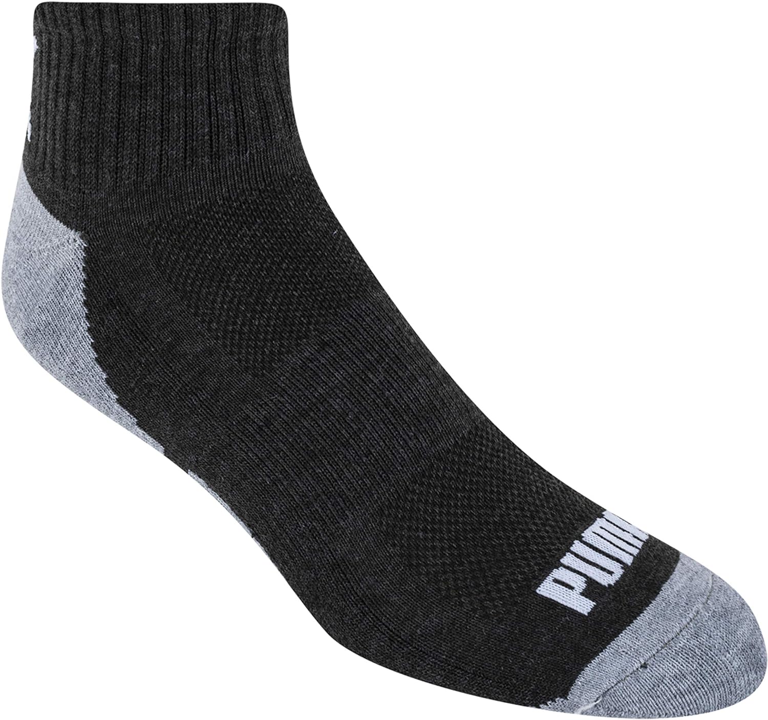 PUMA mens 6 Pack Quarter Crew Socks Men's Socks (pack of 6)