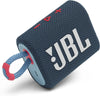 JBL Go 3 Portable Waterproof Speaker with JBL Pro Sound, Powerful Audio, Punchy Bass, Ultra-Compact Size, Dustproof, Wireless Bluetooth Streaming, 5 Hours of Playtime - Blue/Pink, JBLGO3BLUP