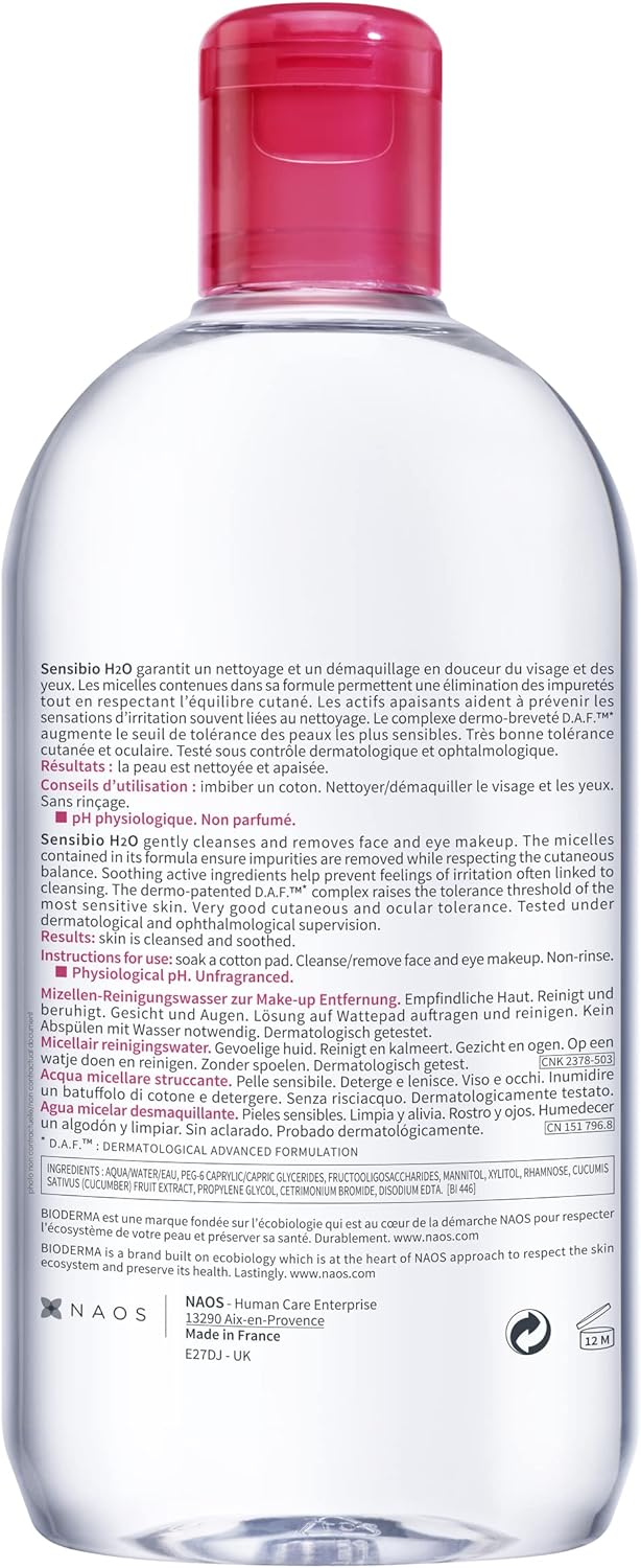 Bdm Sensibio H2O Mu Removing Micelle Sol 500Ml