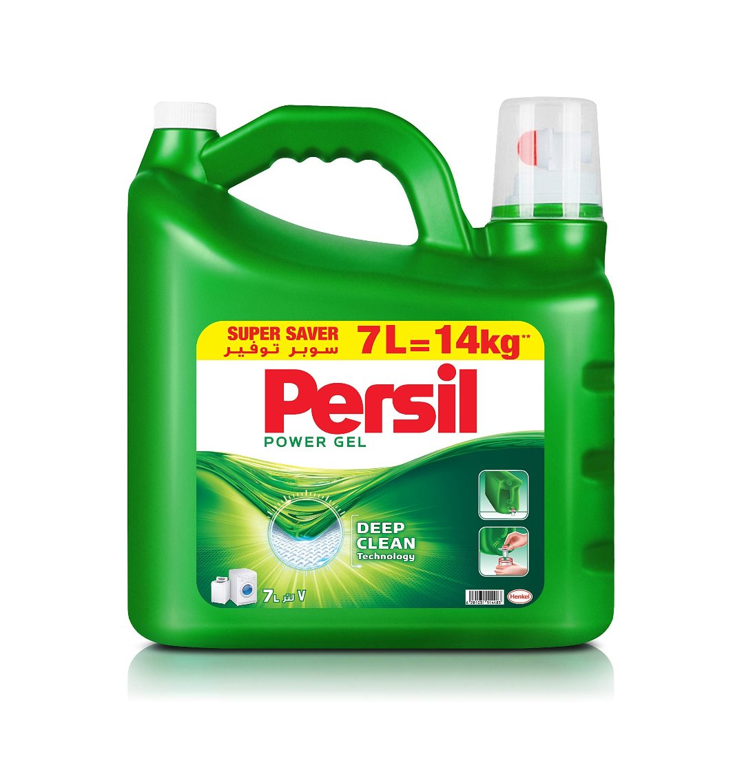 Persil Power Gel Liquid Laundry Detergent For All Washing Machines - 7 Litres, With 2X Power Vs Powder, Deep Clean Technology For Perfect Cleanliness And Long-Lasting Freshness