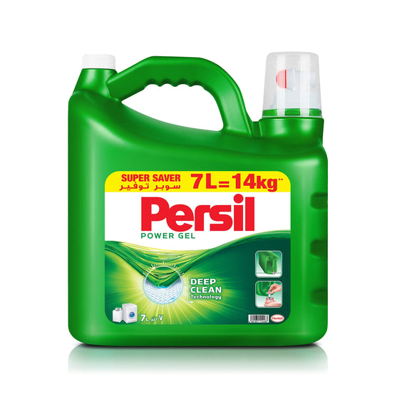 Persil Power Gel Liquid Laundry Detergent For All Washing Machines - 7 Litres, With 2X Power Vs Powder, Deep Clean Technology For Perfect Cleanliness And Long-Lasting Freshness