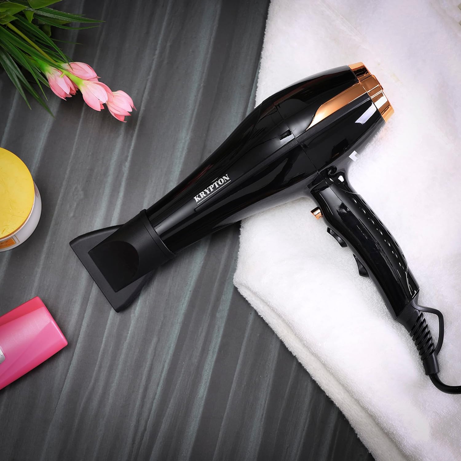 Portable Powerful 2000W Hair Dryer with 2 Speed & 3 Heat Setting Options KNH6298 Krypton