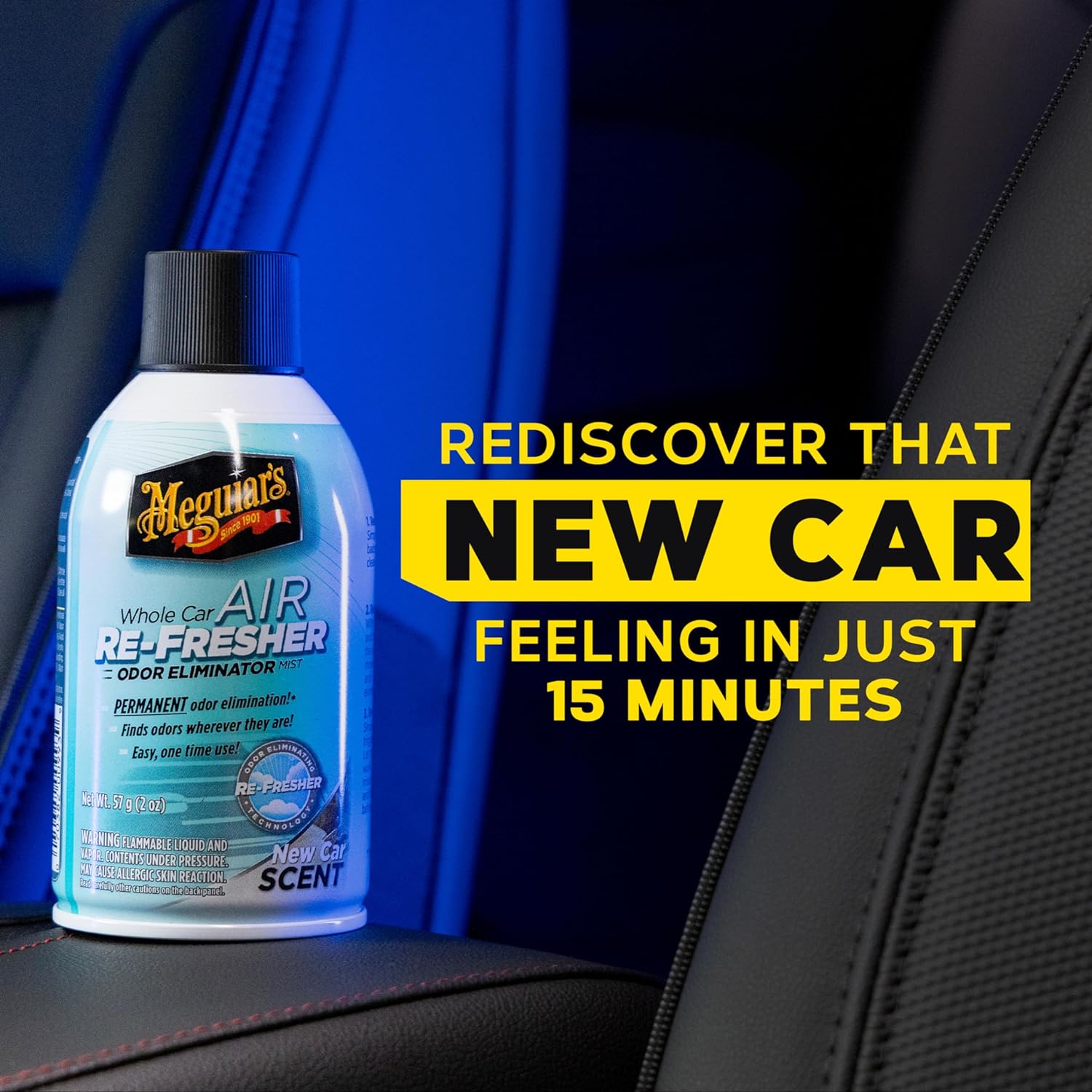 Meguiar's Car Air Freshener/Odor Eliminator 57G/2 Oz, G16402EU