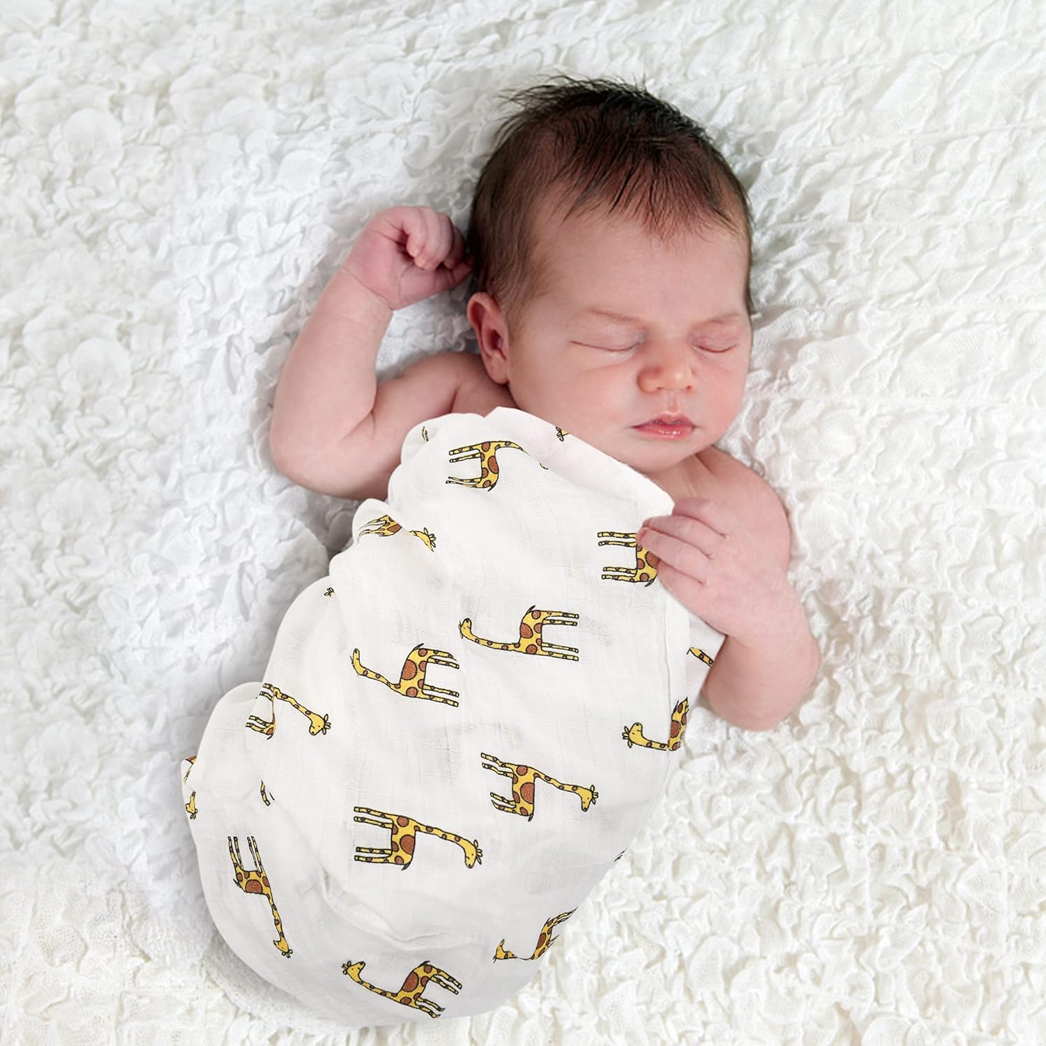 Baby Swaddle Blankets Bamboo Swaddle Blanket Breathable and Skin-Friendly 2 Pack Baby Swaddling Large 47 x 47 inches Wrap for Baby Boys and Girls Infant Receiving Blankets