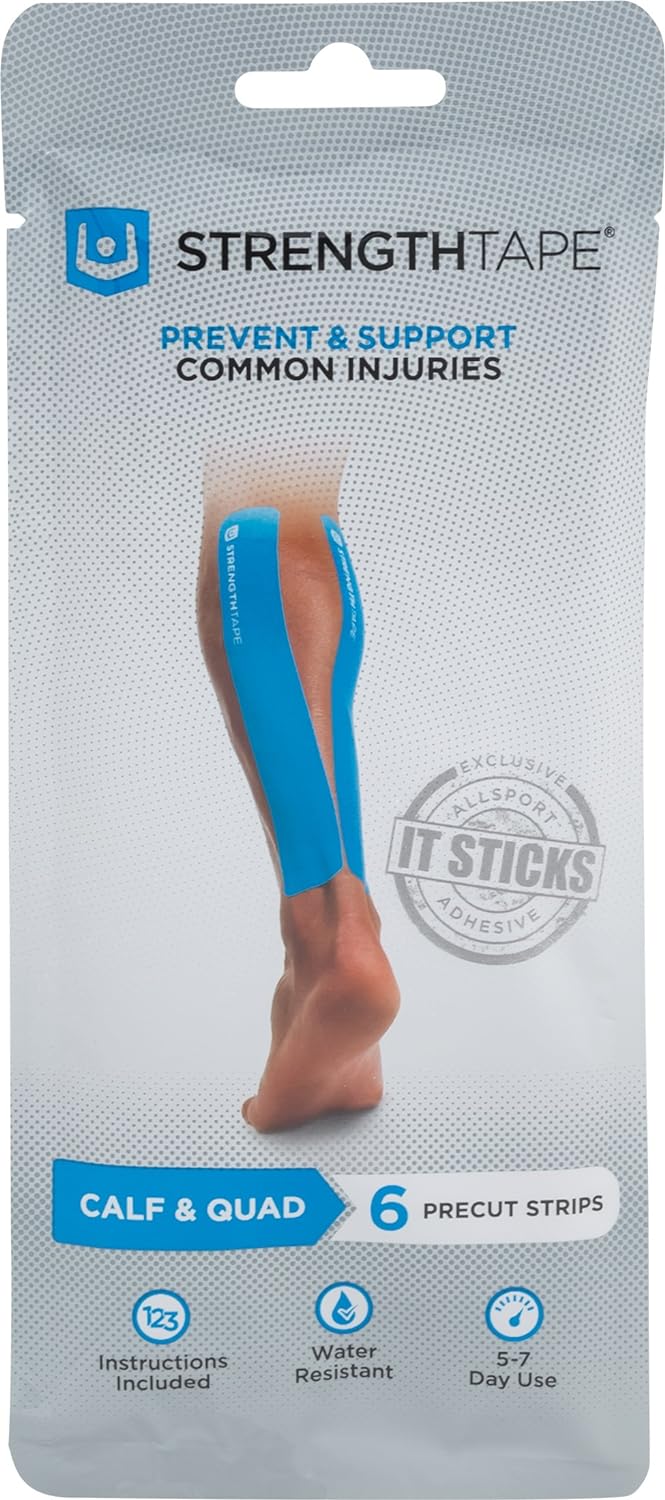 StrengthTape Kinesiology Tape, K Tape Taping Kits, Premium Sports Tape Provides Support and Stability to The Target Area, Multiple Kits Available