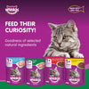 Whiskas Wet Cat Food Tuna, Made with Real Fish, for Adult Cats 1+ Years, Flavor Lock Pouch Made for Sealing Freshness, High Quality Ingredients for a Complete & Balanced Nutrition, Pack of 12x80g