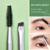 Jessup Eye Brushes Set Vegan Makeup Brushes with Eyeshadow Blending Eyeliner Spoolie Brush 8pcs Premium cruelty-free Burlywood Cosmetic Brush T328
