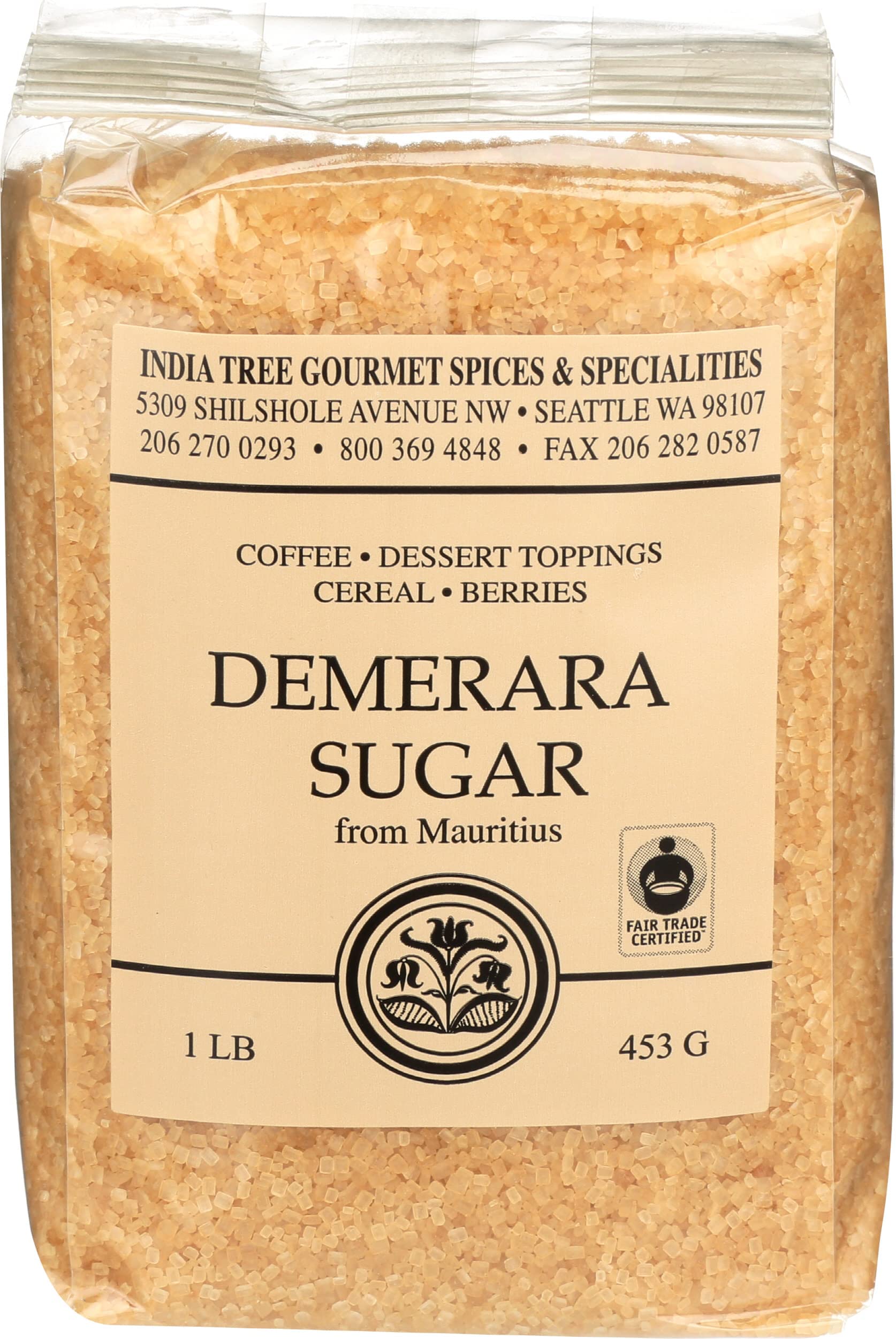 INDIA TREE Demerara Sugar, 16 OZ