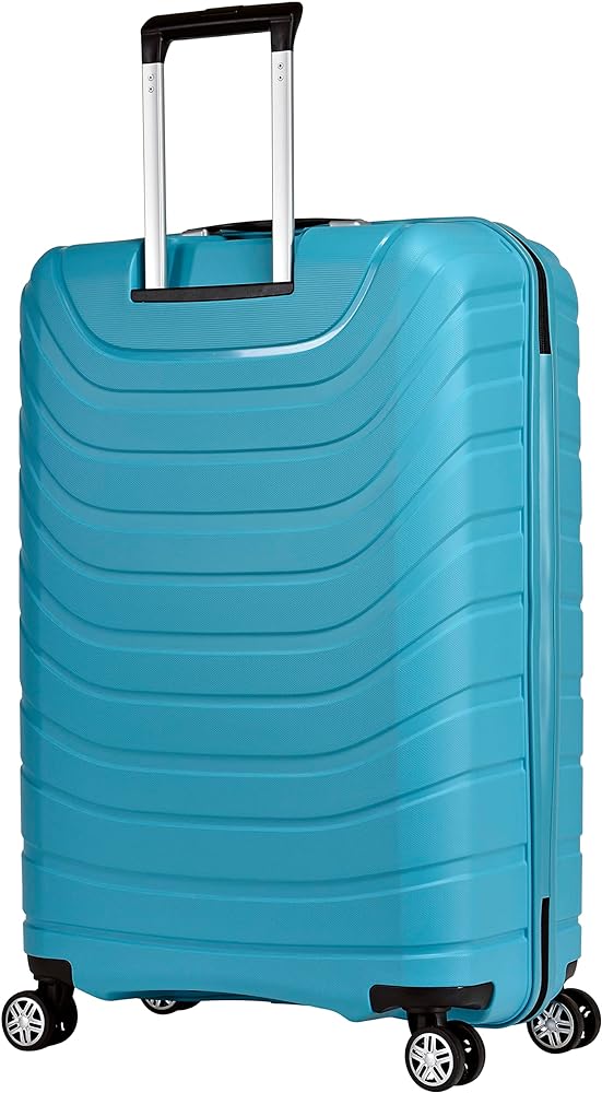 Eminent Suitcase Hard Shell Luggage Lightweight Polypropylene Quiet Double Wheels TSA Lock B0011 (Checked Luggage 24-Inch, Dark Blue)