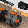 RUIYADA 20 KG Adjustable Weights Dumbbells Set,3 in 1 Adjustable Weights Dumbbells Barbell Set, Home Fitness Weight Set Gym Workout Exercise Training with Connecting Rod for Men Women