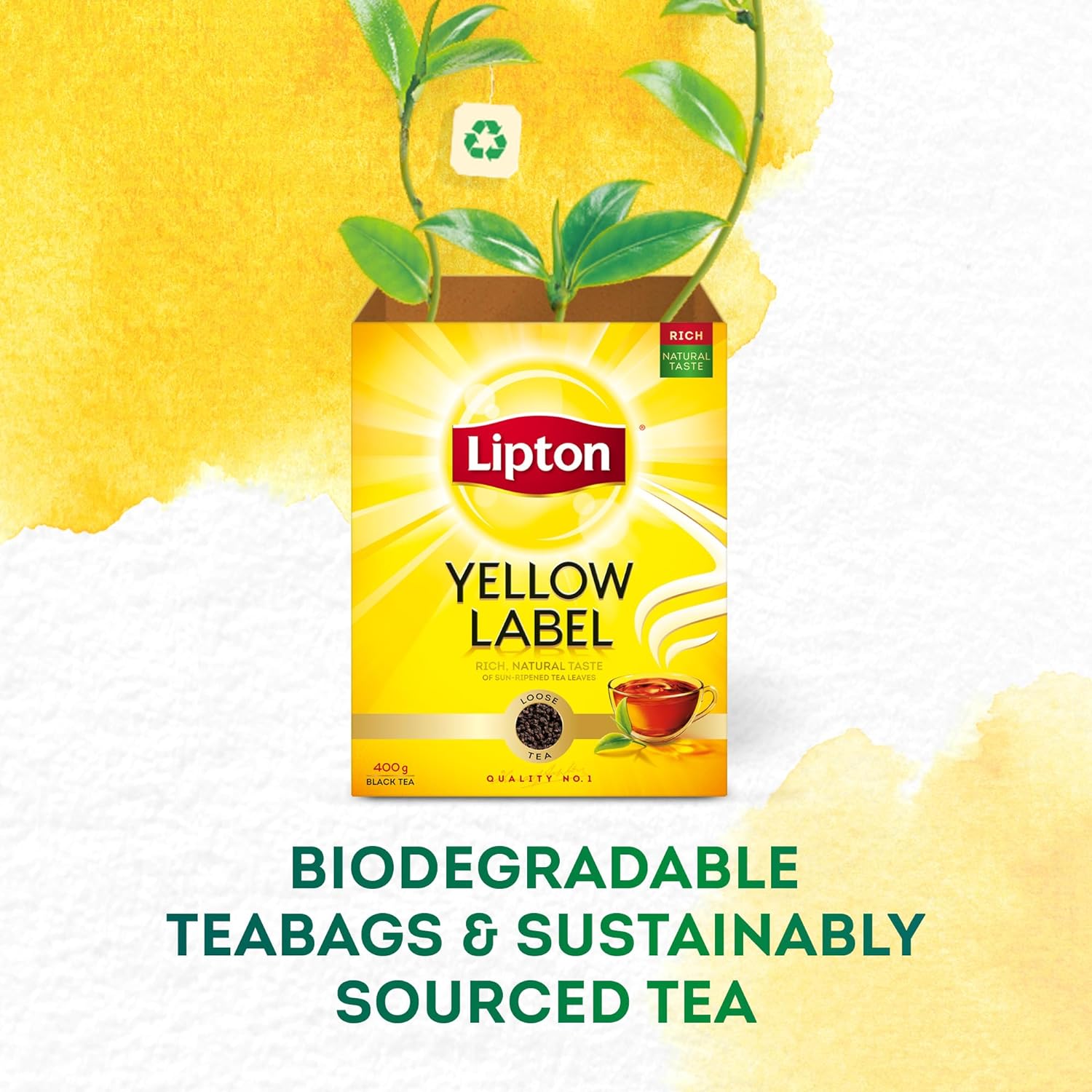 Lipton Yellow Label Black Tea Loose, 400g