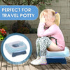 50 Pcs Potty Bags for Portable Toilet Universal Potty Chair Liners with Drawstring 17"x19" Potty Liners Disposable Training Toilet Seat Cleaning Bags for Kids Toddlers Adults Pets Outdoors