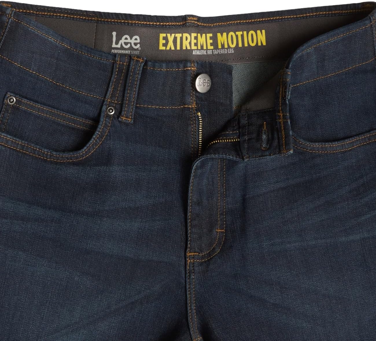 Lee Men's Modern Series Extreme Motion Athletic Jean, blue strike, 38W x 32L