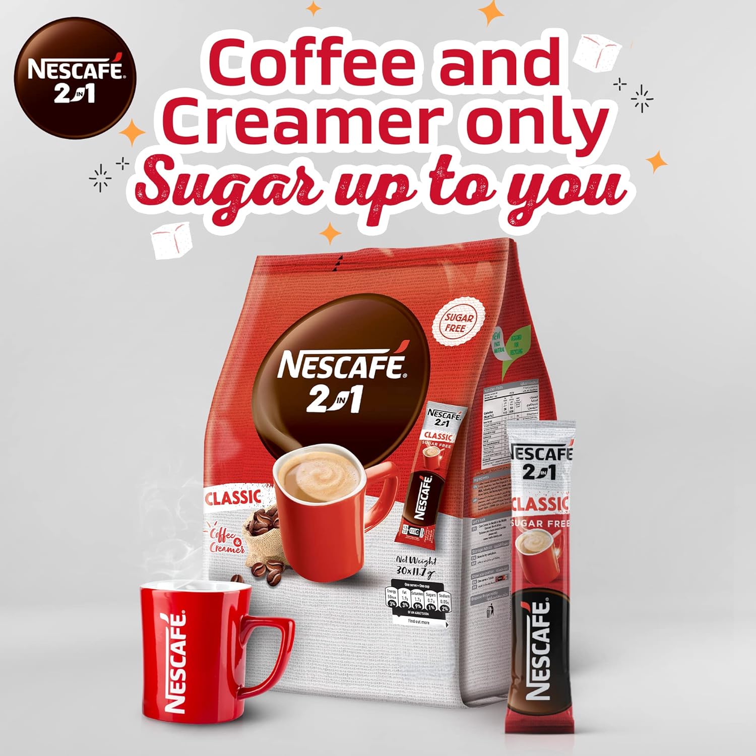 Nescafe 2in1 Classic 11.7g, Pack of 30